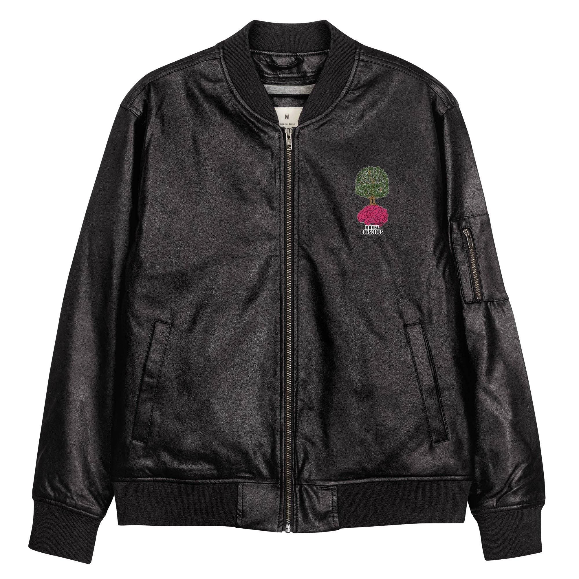 Leather Bomber Jacket