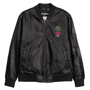 Leather Bomber Jacket