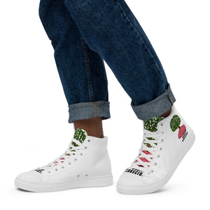 Men’s high top canvas shoes