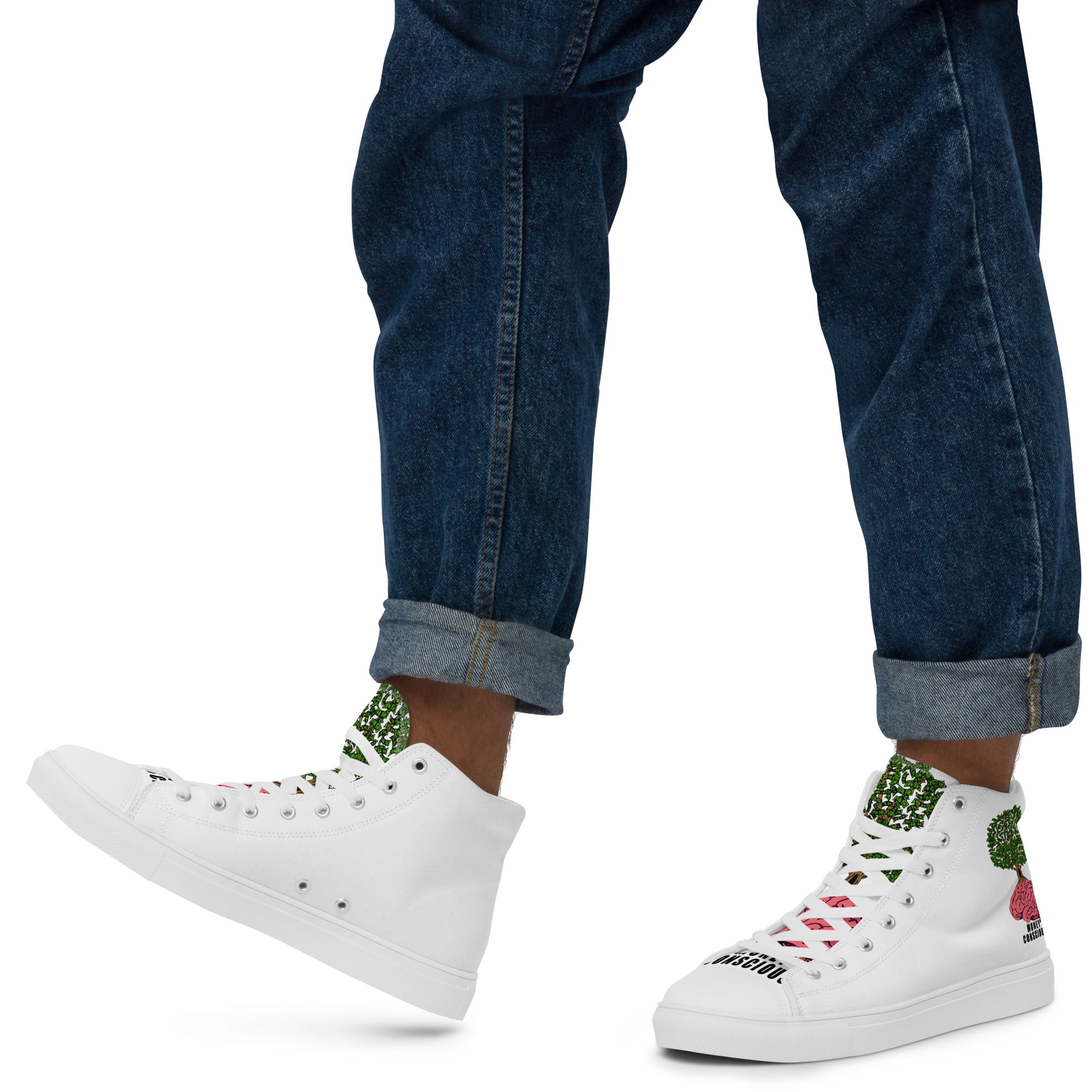 Men’s high top canvas shoes