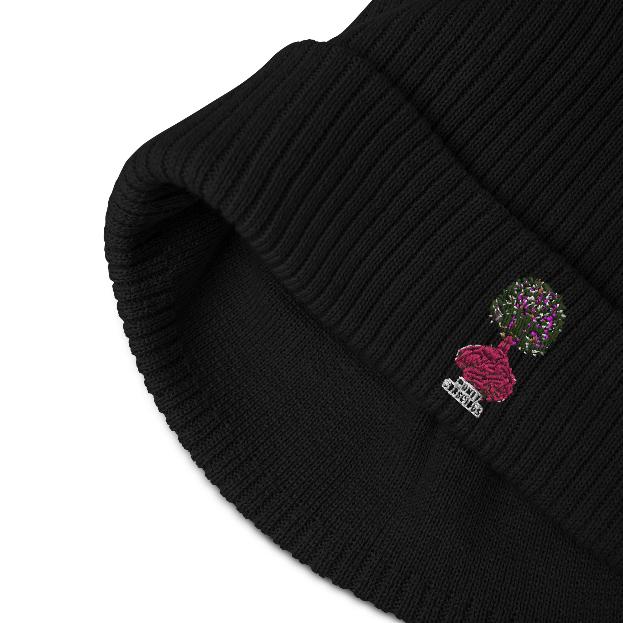 Organic ribbed beanie