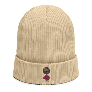 Organic ribbed beanie