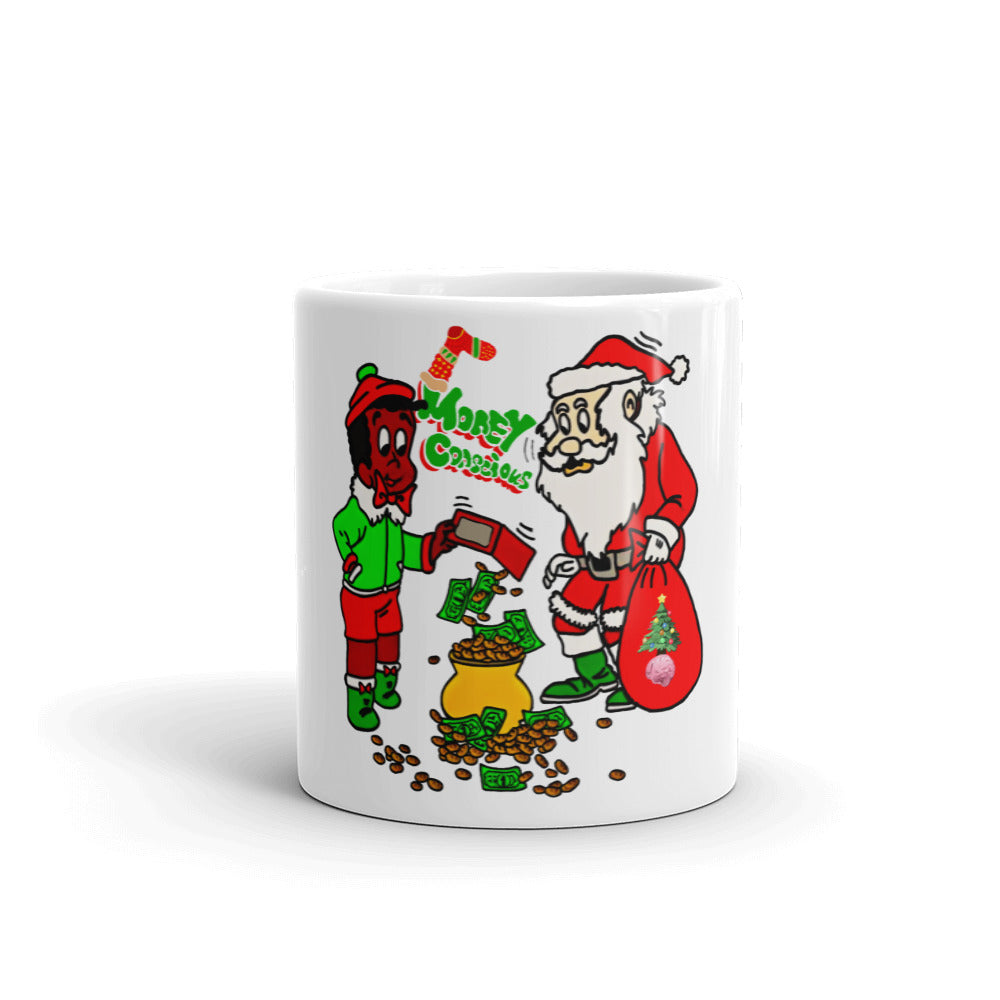 White glossy mug