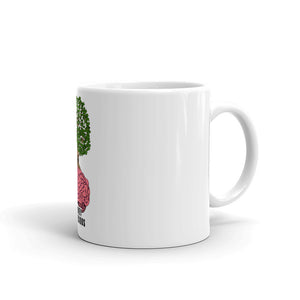 White glossy mug