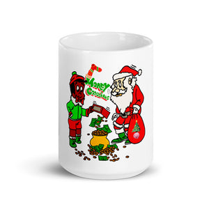 White glossy mug