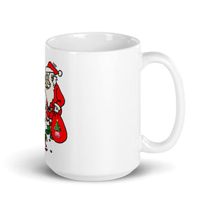 White glossy mug